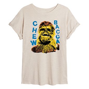 Juniors' Star Wars Chewbacca Oversized Tee