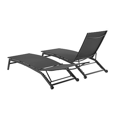 Crosley Weaver 2-Piece Outdoor Chaise Lounge Set