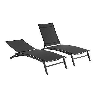 Crosley Weaver 2-Piece Outdoor Chaise Lounge Set