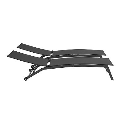Crosley Weaver 2-Piece Outdoor Chaise Lounge Set