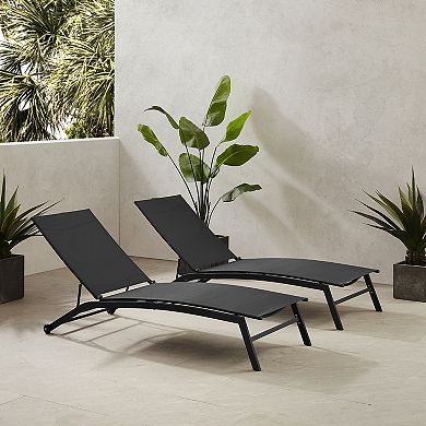Crosley Weaver 2-Piece Outdoor Chaise Lounge Set