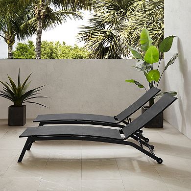 Crosley Weaver 2-Piece Outdoor Chaise Lounge Set