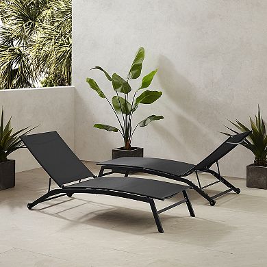 Crosley Weaver 2-Piece Outdoor Chaise Lounge Set