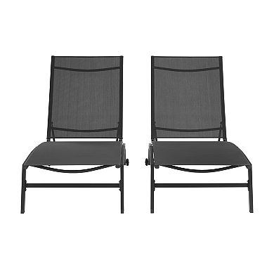 Crosley Weaver 2-Piece Outdoor Chaise Lounge Set
