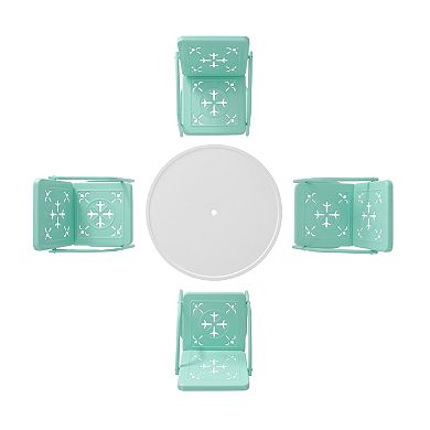 Crosley Azalea 5-Piece Round Retro Outdoor Dining Set