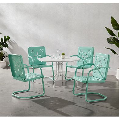 Crosley Azalea 5-Piece Round Retro Outdoor Dining Set