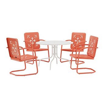 Crosley Azalea 5 pc Round Retro Outdoor Dining Set