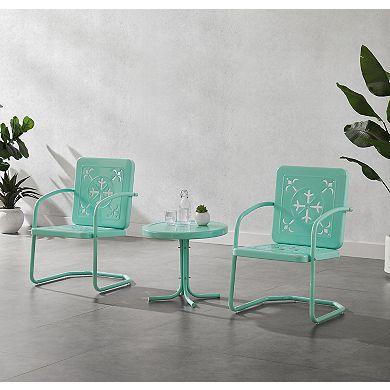 Crosley Azalea 3-Piece Retro Outdoor Chair Set