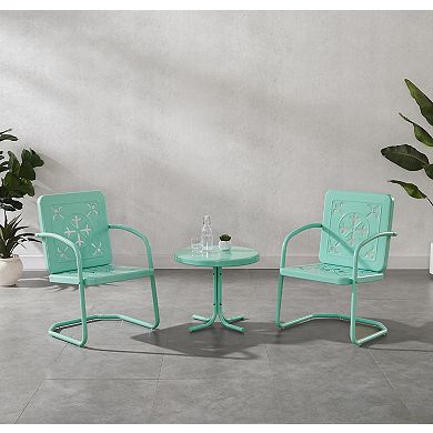 Crosley Azalea 3-Piece Retro Outdoor Chair Set