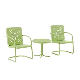 Crosley Azalea 3 pc Retro Outdoor Chair Set