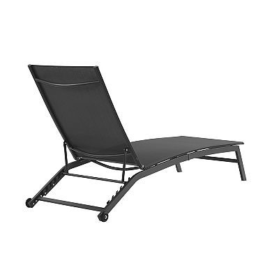 Crosley Weaver Outdoor Adjustable Chaise Lounge