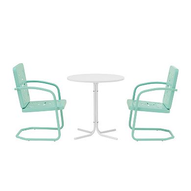 Crosley Azalea 3-Piece Retro Outdoor Bistro Set