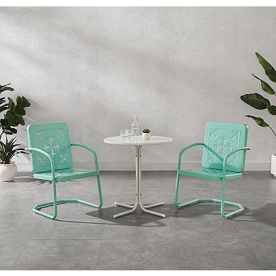 Crosley Azalea 3-Piece Retro Outdoor Bistro Set