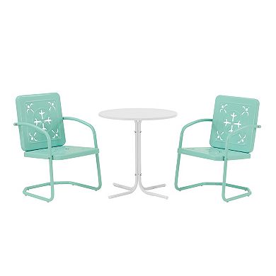 Crosley Azalea 3-Piece Retro Outdoor Bistro Set