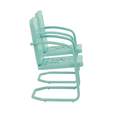 Crosley Azalea 2-Piece Retro Outdoor Patio Chair Set
