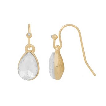 LC Lauren Conrad Gold Tone Teardrop Earrings