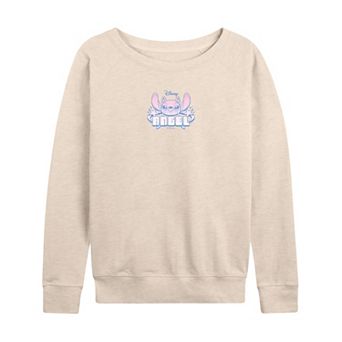 Women's Disney's Lilo & Stitch Angel French Terry Long Sleeve Tee