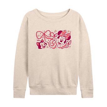 Women's Disney's Minnie & Figaro French Terry Long Sleeve Tee