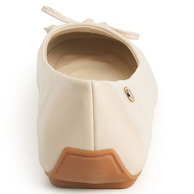 New York & Company® Frankie Women's Slip-On Bow Accent Flats