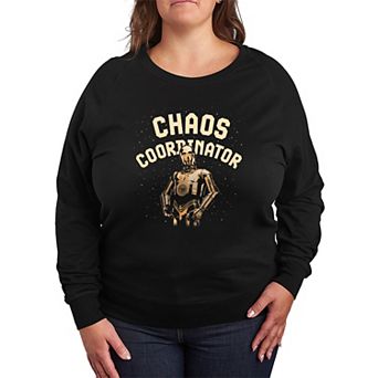 Plus Size Star Wars C-3PO Chaos Coordinator French Terry Long Sleeve Tee