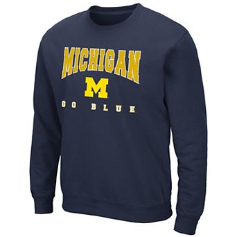 Michigan Wolverines Youth Bandon Dunes Crewneck Fleece Sweatshirt