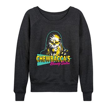 Women's Star Wars Chewbacca's Beauty Salon French Terry Long Sleeve Tee