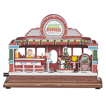 Roman Peanuts 8-inch Musical Rotating Diner Table Decor