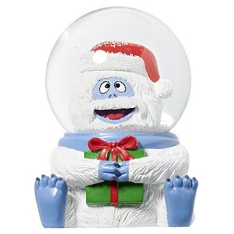 Roman 7.5-inch LED Musical Snow Monster Figurine with Present Snow Globe Table Decor