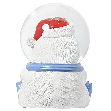 Roman 7.5-inch LED Musical Snow Monster Figurine with Present Snow Globe Table Decor