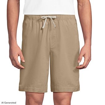 Big & Tall Lands' End 9-Inch Classic Fit Lightweight Twill Deck Shorts