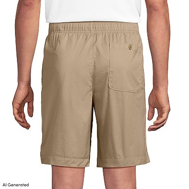 Big & Tall Lands' End 9-Inch Classic Fit Lightweight Twill Deck Shorts