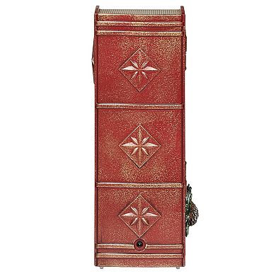 Roman Lighted Swirl Book with Santa Table Decor