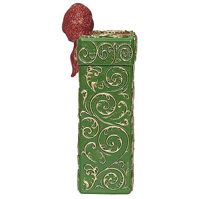 Roman Lighted Present Snowman & Cardinal Table Decor