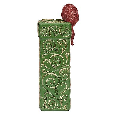 Roman Lighted Present Snowman & Cardinal Table Decor