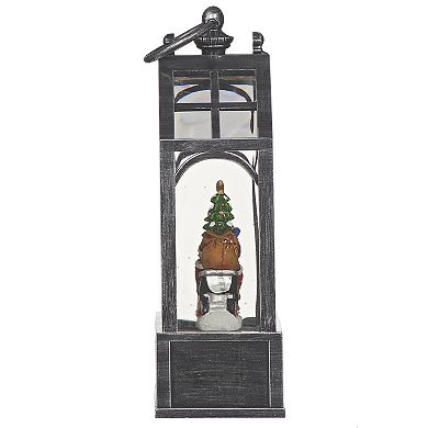 Roman Lighted Swirl Santa Mobile Lantern Table Decor