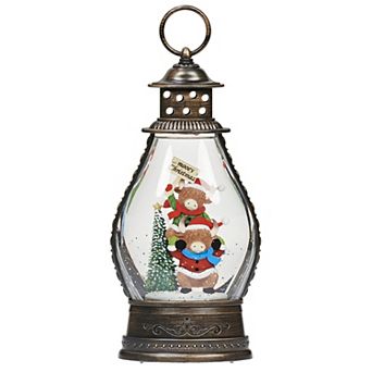 Roman Lighted Stacked Cow Mooey Lantern Outdoor Decor