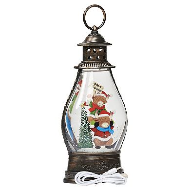 Roman Lighted Stacked Cow Mooey Lantern Outdoor Decor