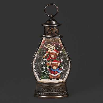 Roman Lighted Stacked Cow Mooey Lantern Outdoor Decor
