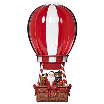 Roman Lighted Hot Air Balloon With Santa Table Decor