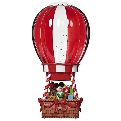 Roman Lighted Hot Air Balloon With Santa Table Decor
