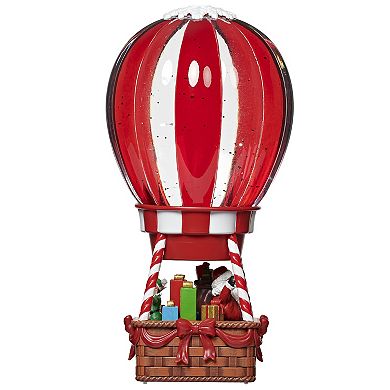 Roman Lighted Hot Air Balloon With Santa Table Decor