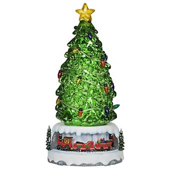 Roman 13-inch Lighted Tree With Rotating Base Table Decor