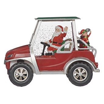 Roman Lighted Swirl Golf Cart Santa Table Decor