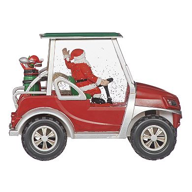 Roman Lighted Swirl Golf Cart Santa Table Decor