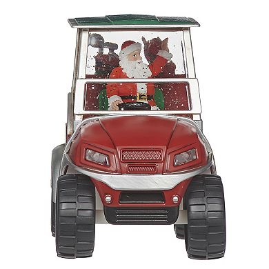 Roman Lighted Swirl Golf Cart Santa Table Decor