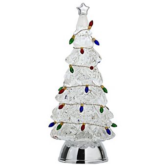 Roman 12.5-inch Lighted Tree With Lighted Bulbs Table Decor
