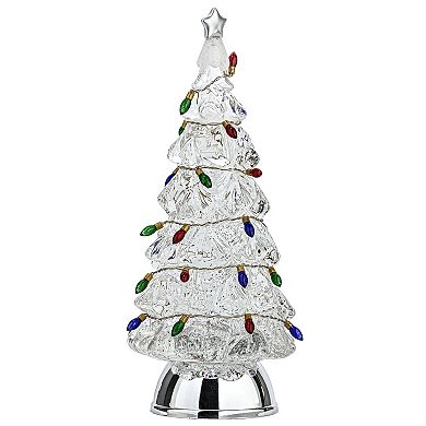 Roman 12.5-inch Lighted Tree With Lighted Bulbs Table Decor