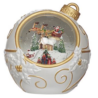 Roman Lighted Musical Ornament & Carolers Table Decor