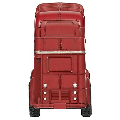 Roman Lighted Swirl Bus with Santa Table Decor