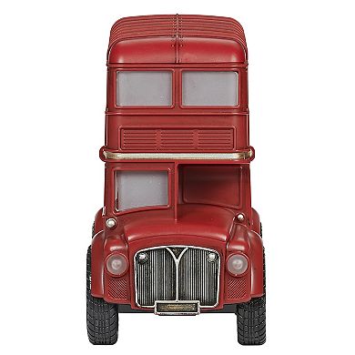 Roman Lighted Swirl Bus with Santa Table Decor